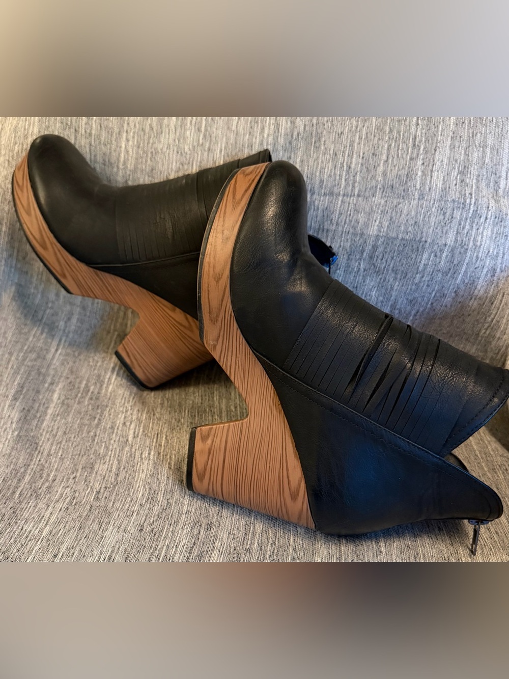 Pierre Dumas clog boot black womens size 7.5